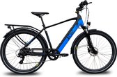 Bol.com Elektrische herenfiets trekkingbike Yukon 51 cm 132 Ah 7 sp blauw aanbieding