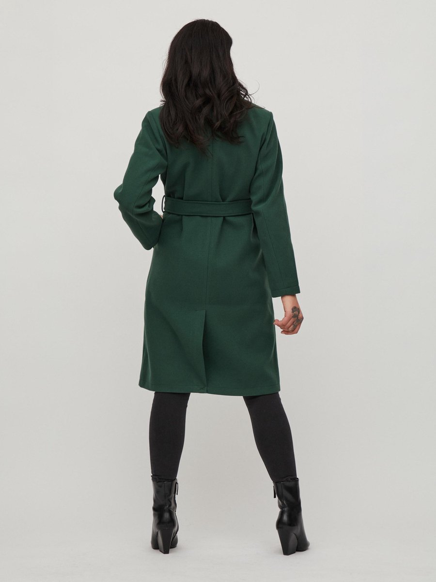 Cappotto Lungo Donna Vila Vipoko - Elegante Con Cintura E Bottoni | Perfecto Per Autunno/Inverno - Foto 9