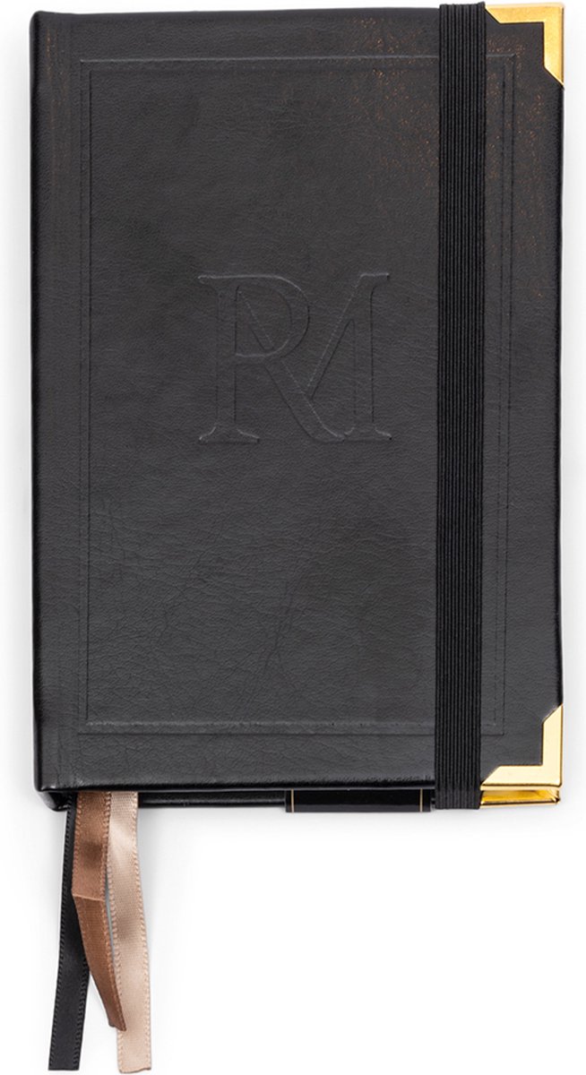 Riviera Maison Notebooks - Monogram Moments A6 Notebook - Zwart
