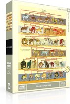 New York Puzzle Company Feline Family Tree - 500 pieces