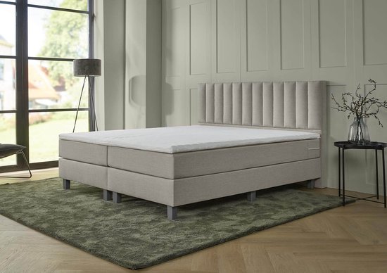 Boxspring Corsica - 180x200 - Beige - met gratis topper!