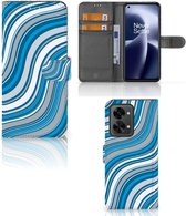 Book Case OnePlus Nord 2T Hoesje Waves Blue