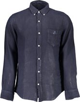 Gant Overhemd Blauw S Heren