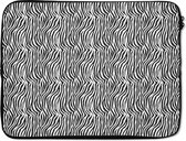 Laptophoes - Dier - Zebra - Print - Dierenprint - Laptop sleeve - Laptop - 15 6 Inch