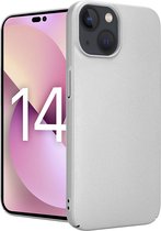 Shieldcase geschikt voor Apple iPhone 14 ultra thin case - zilver - Dun hoesje - Ultra dunne case - Backcover hoesje - Shockproof dun hoesje iPhone