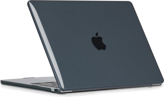 Lunso - housse de protection - MacBook Air 13 pouces M2 (2022) - Zwart Brillant