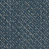 Behang met grafisch ruitpatroon - Behang - Muurdecoratie - Wanddecoratie - Vliesbehang - Assorti 2022-2024 - 0,53 x 10,05 M.