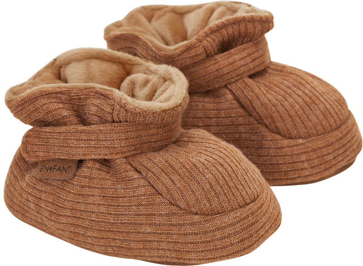 En Fant - Pantoffels voor baby's - Rib - Lion - Oranje - maat 21-22EU