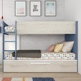 Stapelbed Cassie 90x200 met bedlade - donkerblauw