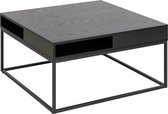 Bendt Salontafel 'Nightingale' Essen, 80 x 80cm, kleur Zwart