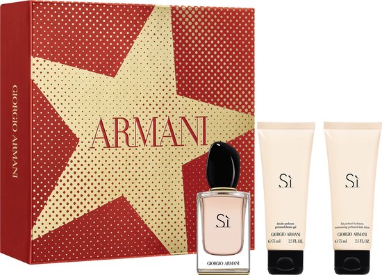Armani Si Giftset - 50 ml eau de parfum spray + 75 ml showergel + 75 ml  bodylotion -... | bol.com