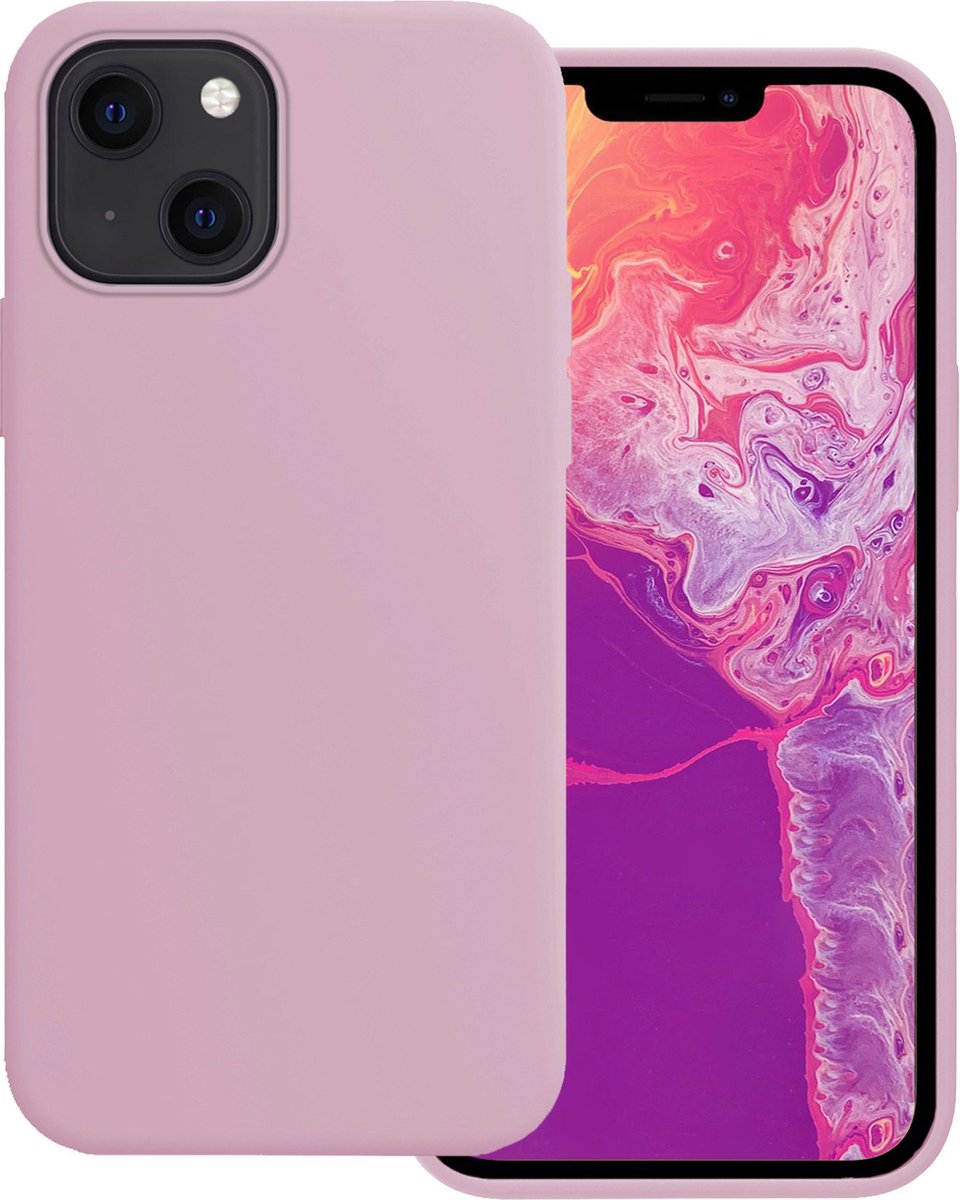 Hoesje Geschikt voor Apple iPhone 14 - Sterk & Shockproof - Hoes Cover - Siliconen Case - Lila