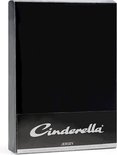 Verpakking van een zwart Cinderella jersey hoeslaken.