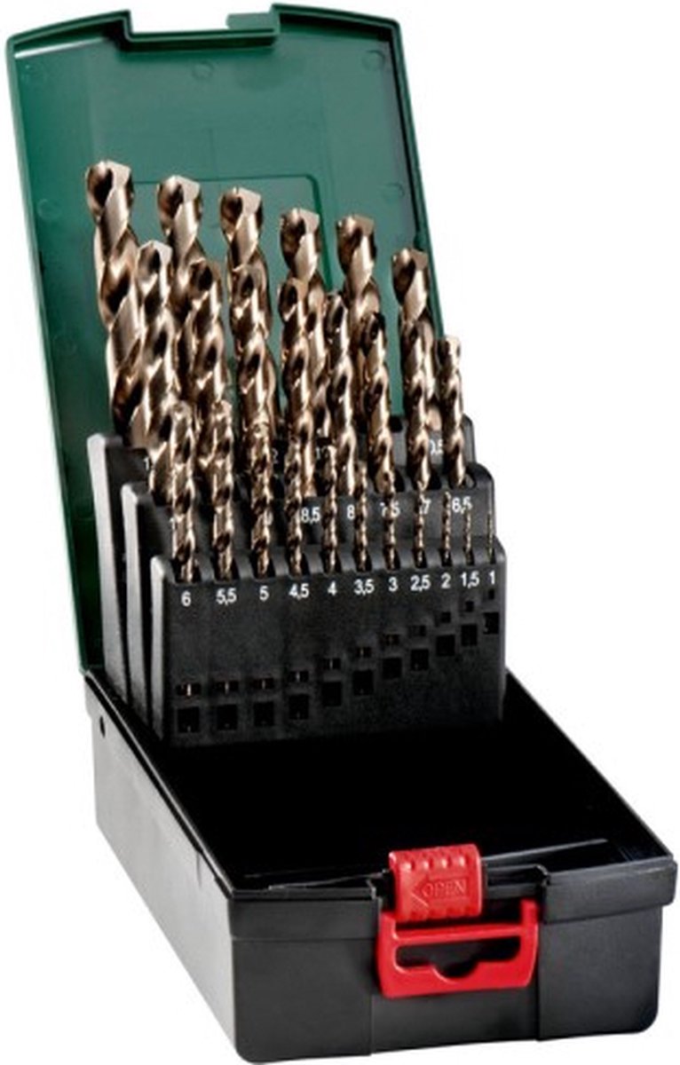 Metabo 627672000 25-delige HSS-Co Borencassette - 1-13mm