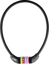 Vinz Baker Câble antivol pour vélo pour enfants / Antivol à combinaison / Antivol à combinaison Zwart 10mm - 65cm