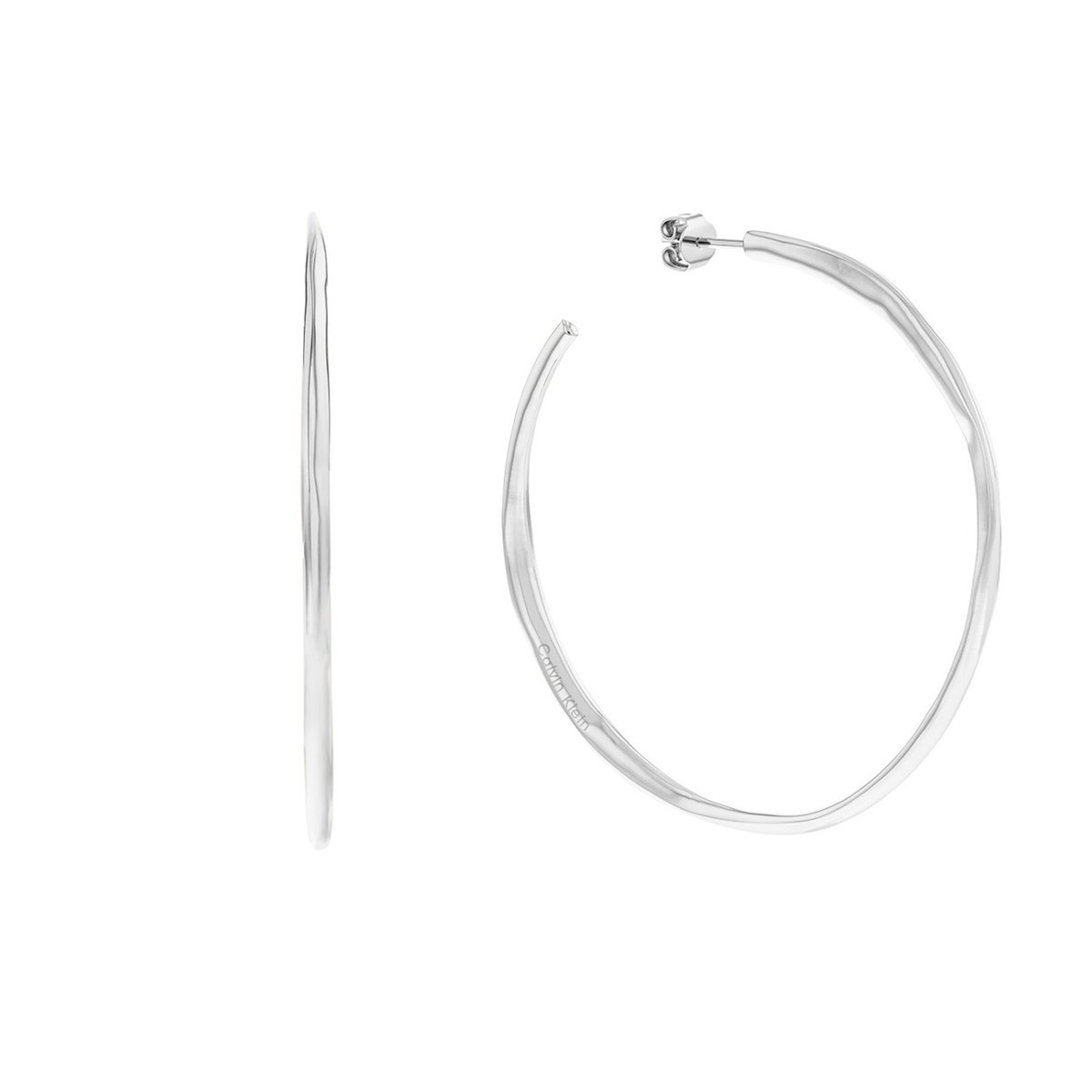 Calvin Klein CJ35000111 Dames Oorsteker Staal Hoop