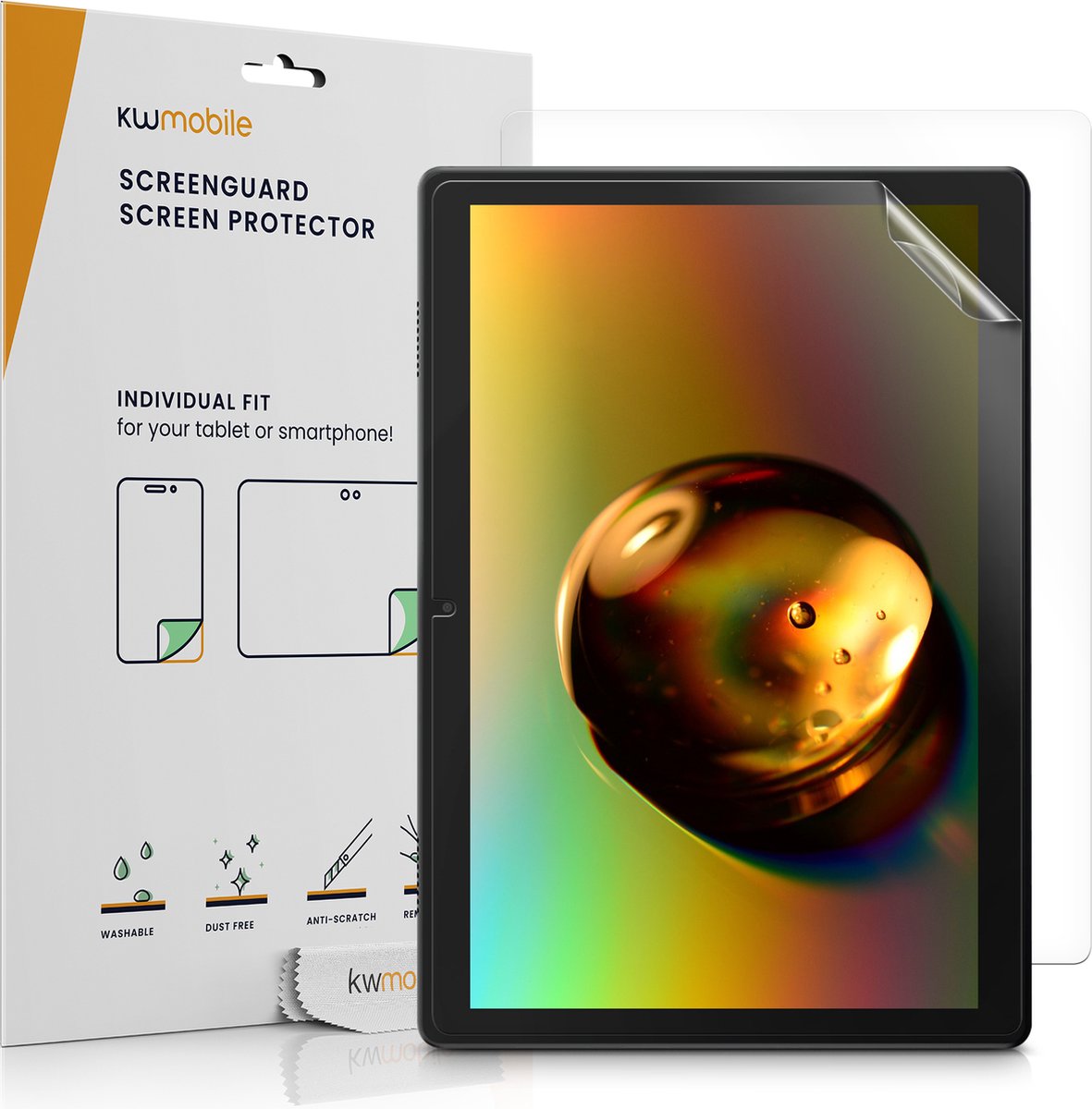 kwmobile 2x beschermfolie voor Lenovo Tab M10 (2022) - Transparante screenprotector voor tablet