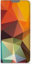 Smartphone Hoesje Xiaomi 12 Pro Leuk Book Case Polygon Color