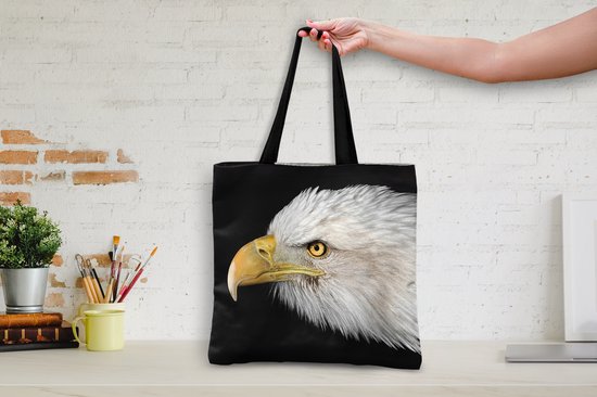Sac Bandoulière - Sac De Plage - Shopper Aigle - Vogel - Bec - Yeux - 40x40 cm - Sac Coton