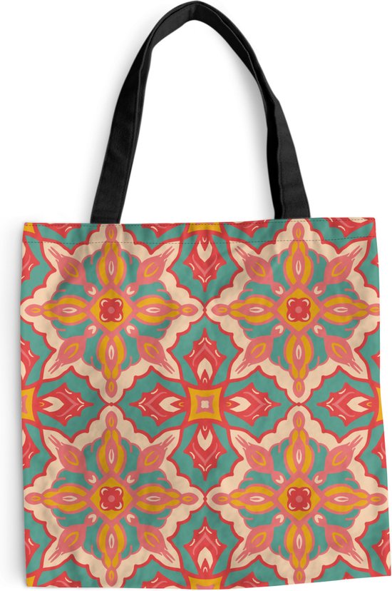 Guru-Shop Schoudertas, Hippie Tas, goa tas - Cappuccino/oranje, Unisex Adults, Brown, Katoen, Size:One Size, 23x28x10 cm, Schoudertassen