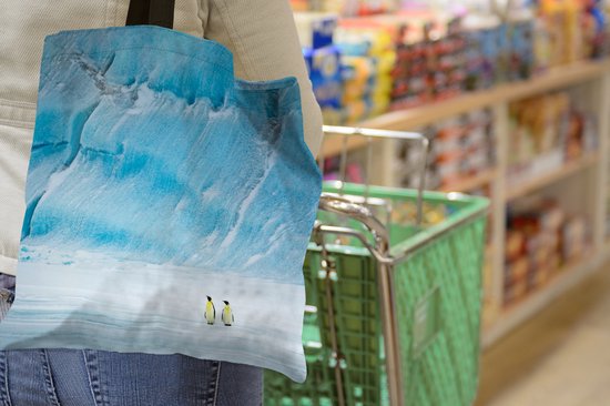 Sac bandoulière Sac de plage Shopper Deux manchots empereurs