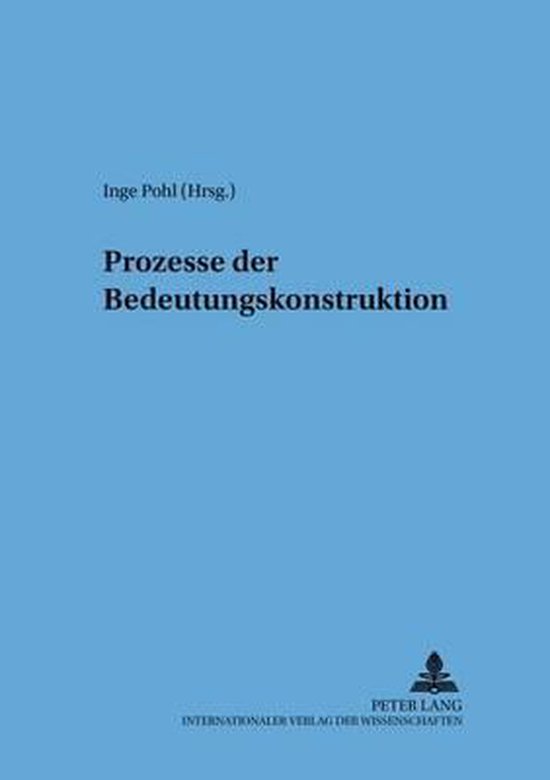 Prozesse der Bedeutungskonstruktion - cover