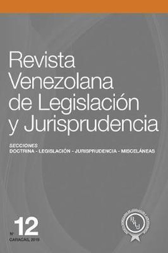 Revista Venezolana de Legislación y Jurisprudencia N° 12 - cover