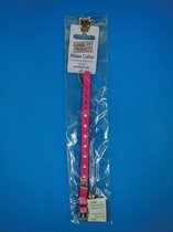 Petgear Halsband Spike - Kat - Glow in the dark - Roze - 24 cm