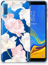 Geschikt voor Samsung Galaxy A7 (2018) TPU Hoesje Design Lovely Flowers