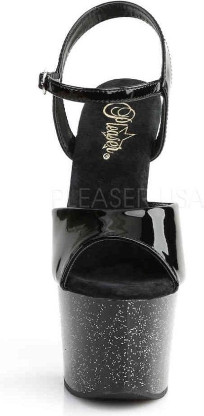 Pleaser Sandale avec bride à la cheville -41 Chaussures- SKY-309MG US 11 Zwart
