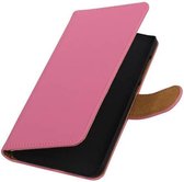 Bookstyle Wallet Case Hoesjes voor HTC One A9 Roze