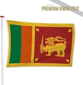 Sri Lankese Vlag Sri Lanka 100x150cm - Kwaliteitsvlag - Geschikt voor buiten