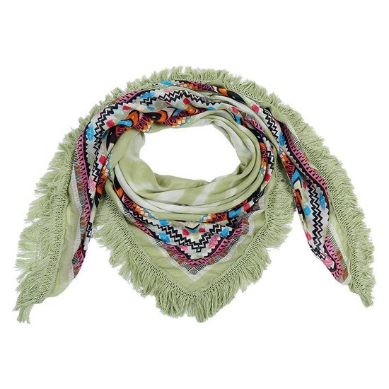 sjaal met Azteken design en franjes | bol.com