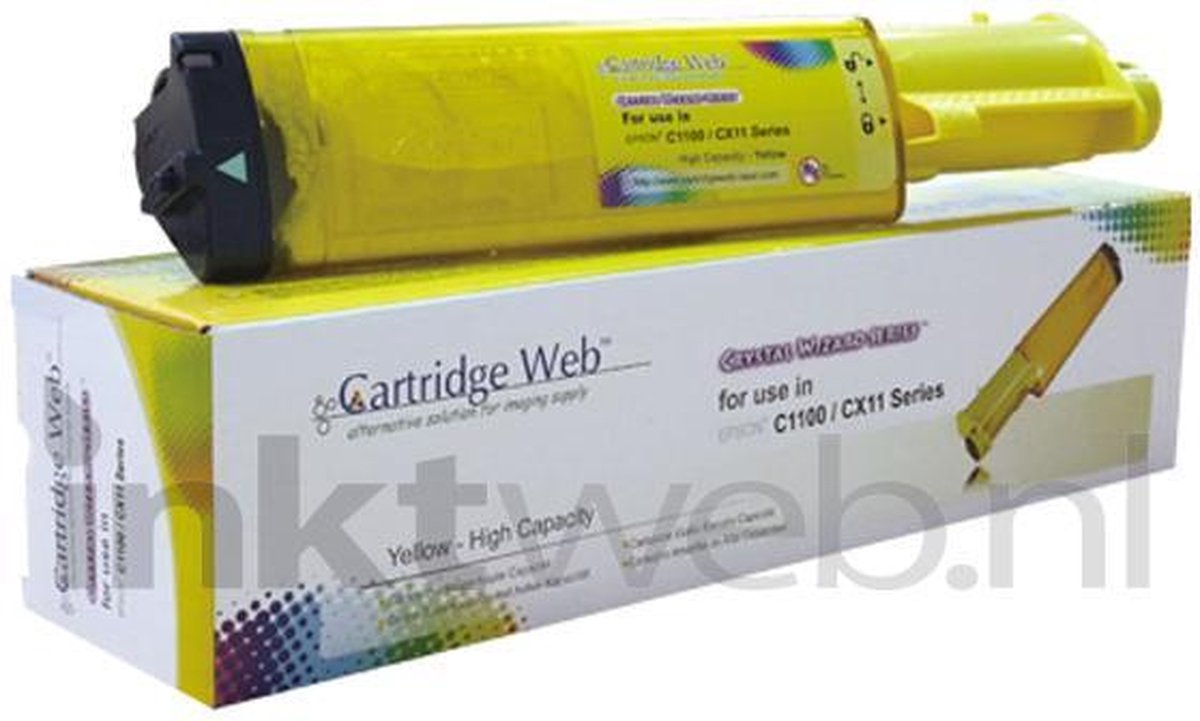 FLWR - Toner / C1100 / CX11 / Geel - Geschikt voor Epson