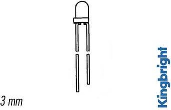 LED CLIGNOTANTE 3mm DIFFUSION VERTE (L-36BGD)