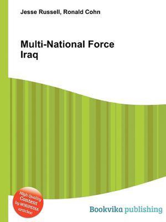 Multi National Force Iraq Jesse Russell 9785510757415 Boeken Bol
