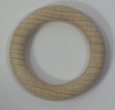 Houten ring beuken blank 56x9mm 10 STUKS. BINNENMAAT 3.5 CM.