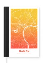 Carnet - Carnet - Plan de la ville - Noms - Oranje - Jaune - Carnet - Format A5 - Bloc-notes - Carte
