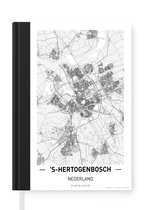 Notitieboek - Schrijfboek - Stadskaart 's-Hertogenbosch - Notitieboekje klein - A5 formaat - Schrijfblok - Plattegrond