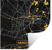 Stickers muraux - Or - Allemagne - Carte - Or - Plan de la ville - Carte - Minden - 80x80 cm - Feuille adhésive