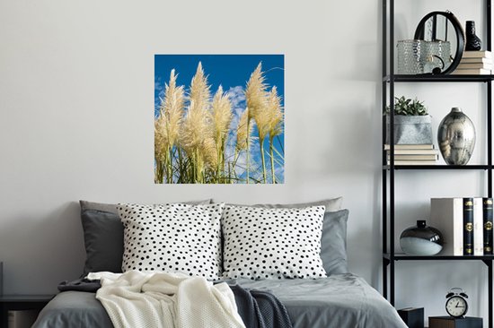 Stickers Stickers muraux - Herbe de la pampa - Plante - Nature - 50x50 cm - Feuille adhésive