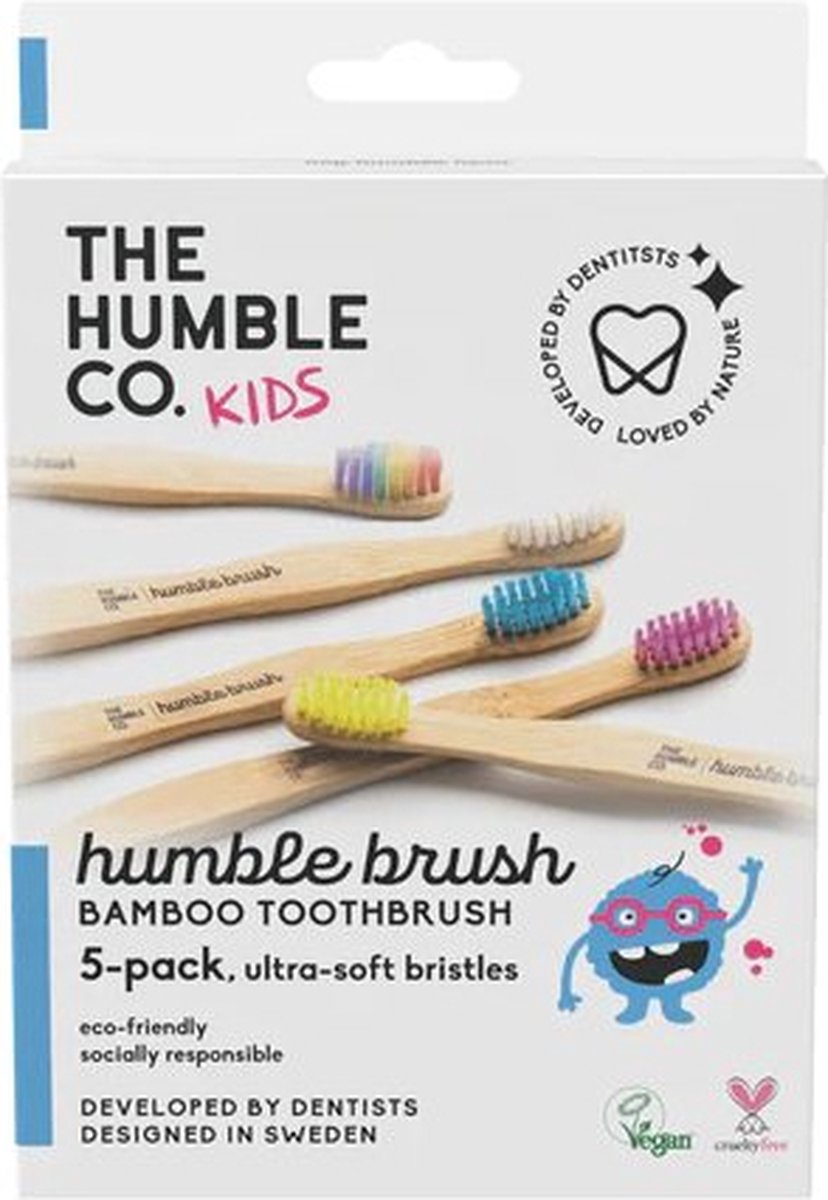 Bamboe tandenborstels - kids - 5 stuks