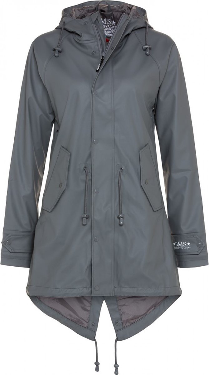 Grijze dames regenjas parka HafenCity® van BMS Grijs