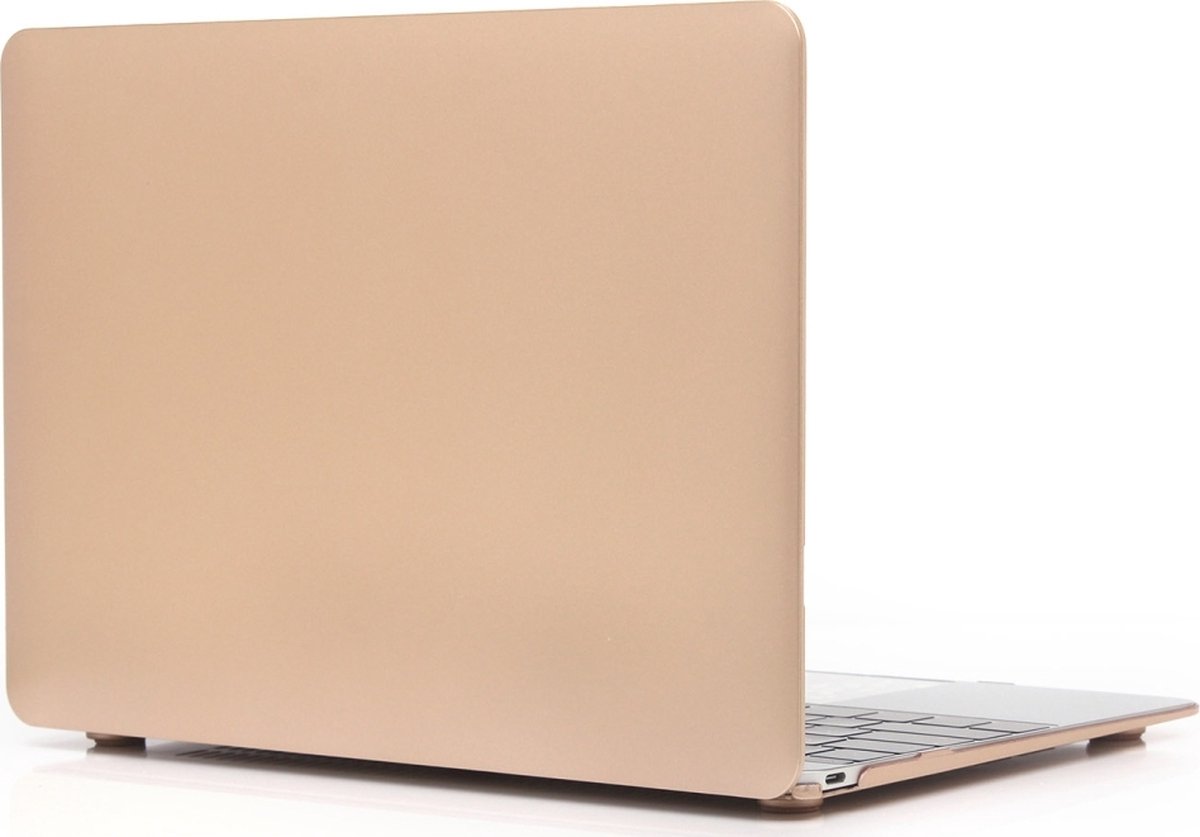 Mobigear Laptophoes geschikt voor Apple MacBook Pro 14 Inch (2021-2024) Hoes Hardshell Laptopcover MacBook Case | Mobigear Metallic - Goud - Model A2442 / A2779 / A2918 / A2992 / A3401