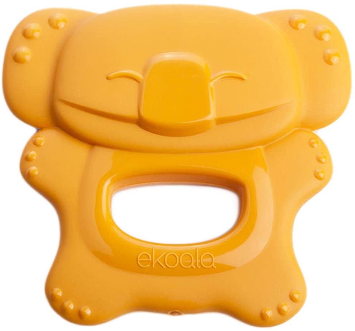 eKoala eKolly Bijtring Baby – BPA-vrij – Voor Doorkomende Tandjes – 8 x 9 cm – Vanaf 4 Maanden – Oranje
