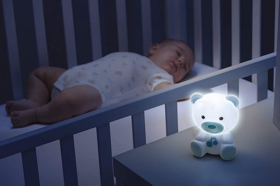 Chicco Dreamlight Muzikaal Nachtlampje Blauw - Projector Beertje met Muziek (0M+) van Chicco — afbeelding 5