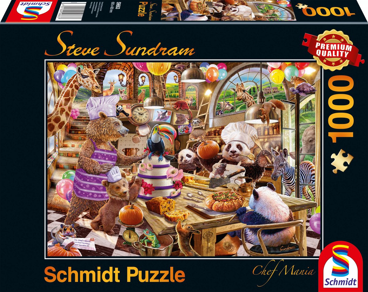 Schmidt Chef mania, 1000 stuks puzzel