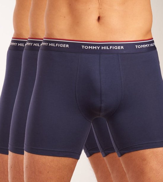 Tommy Hilfiger boxer briefs lang (3-pack) - heren boxers lang - blauw -  Maat: S | bol.