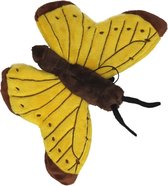 Pluche gele vlinder knuffel 21 cm