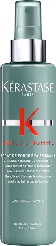 Kérastase Genesis Homme Spray de Force Épaississant - Kracht- en dikteversterkende spray tegen haaruitval voor mannen met verzwakt haar dat snel dunner wordt - 150ml